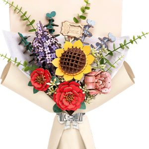 Robotime Flower Bouquet TW01H – Bloemen – Boeket – Knutselen – Houten bouwpakket –