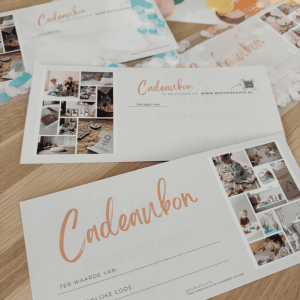 Cadeaubon handmatige invoer